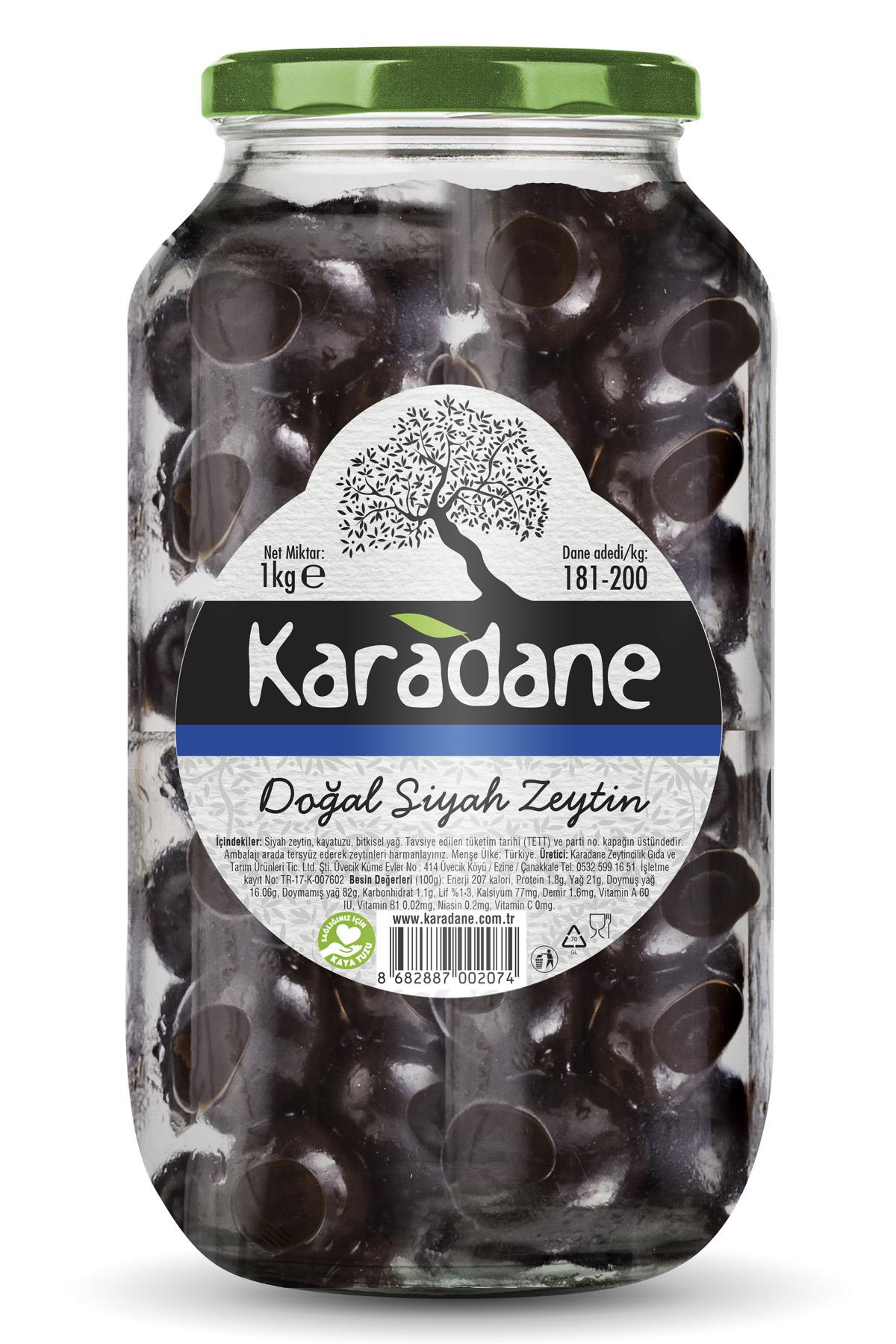 Siyah Zeytin 181-200 Kalibre LACİVERT-1kg