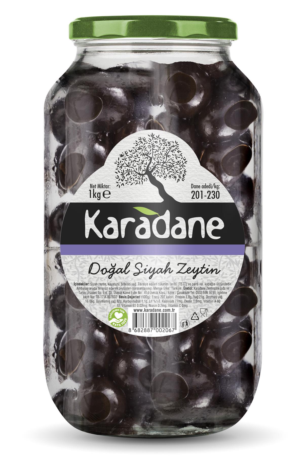 Siyah Zeytin 201-230 Kalibre EFLATUN-1kg
