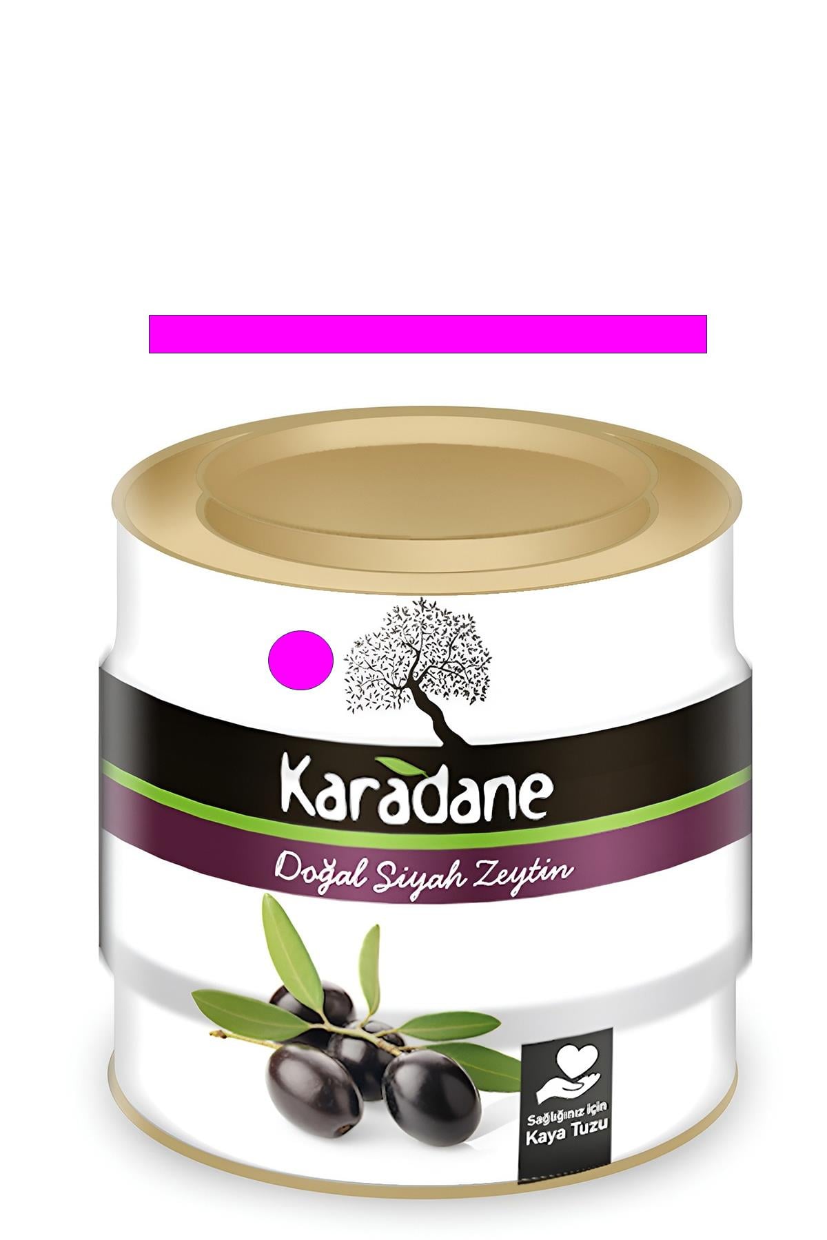 Siyah Zeytin 261- 320 Kalibre PEMBE -1.8kg Teneke