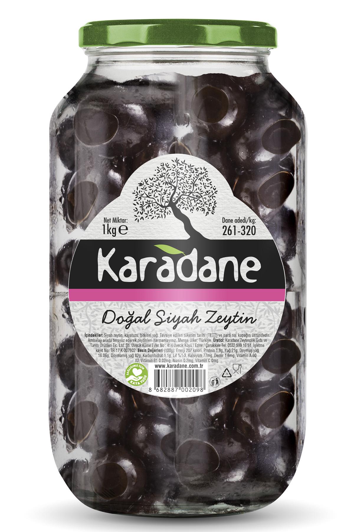 Siyah Zeytin 261-320 Kalibre PEMBE-1kg