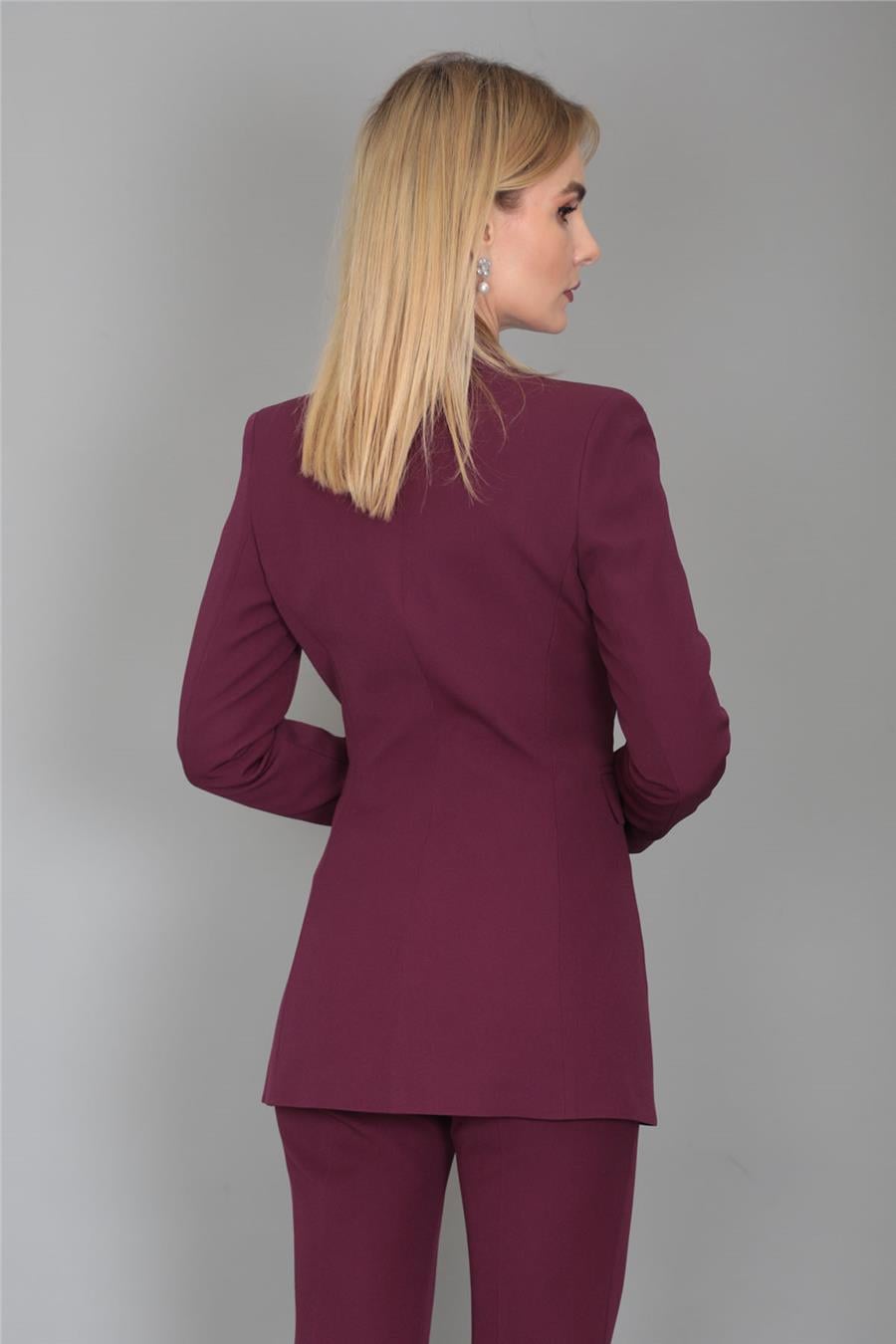 Blazer Ceket-Mürdüm
