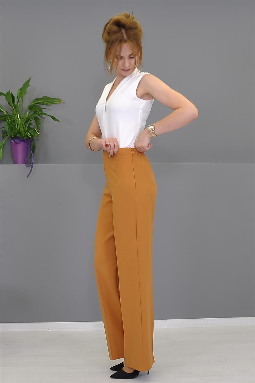Bol Paça Pantolon-Taba