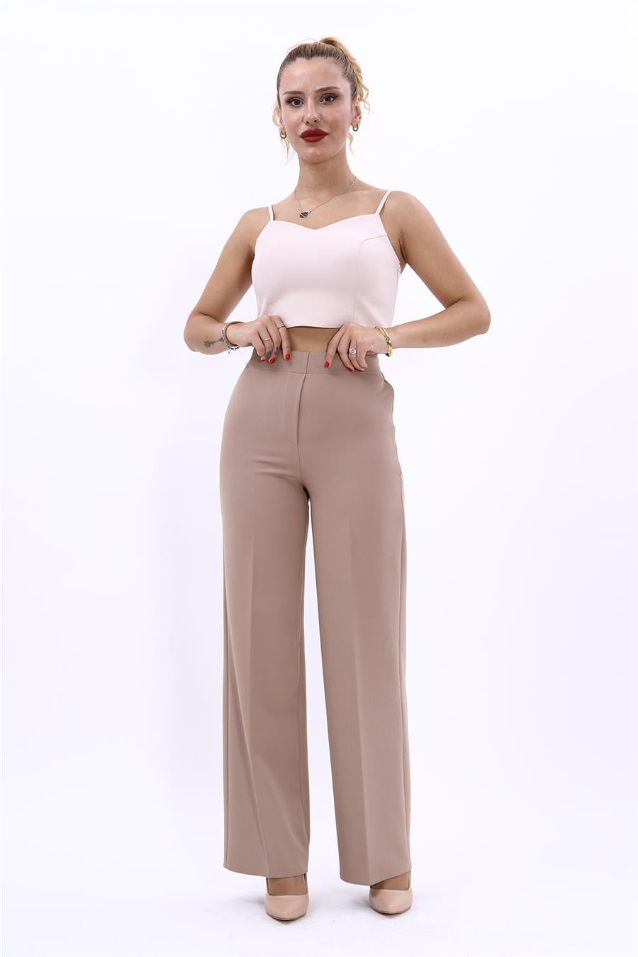 Bol Paça Pantolon-Taş - 5002100
