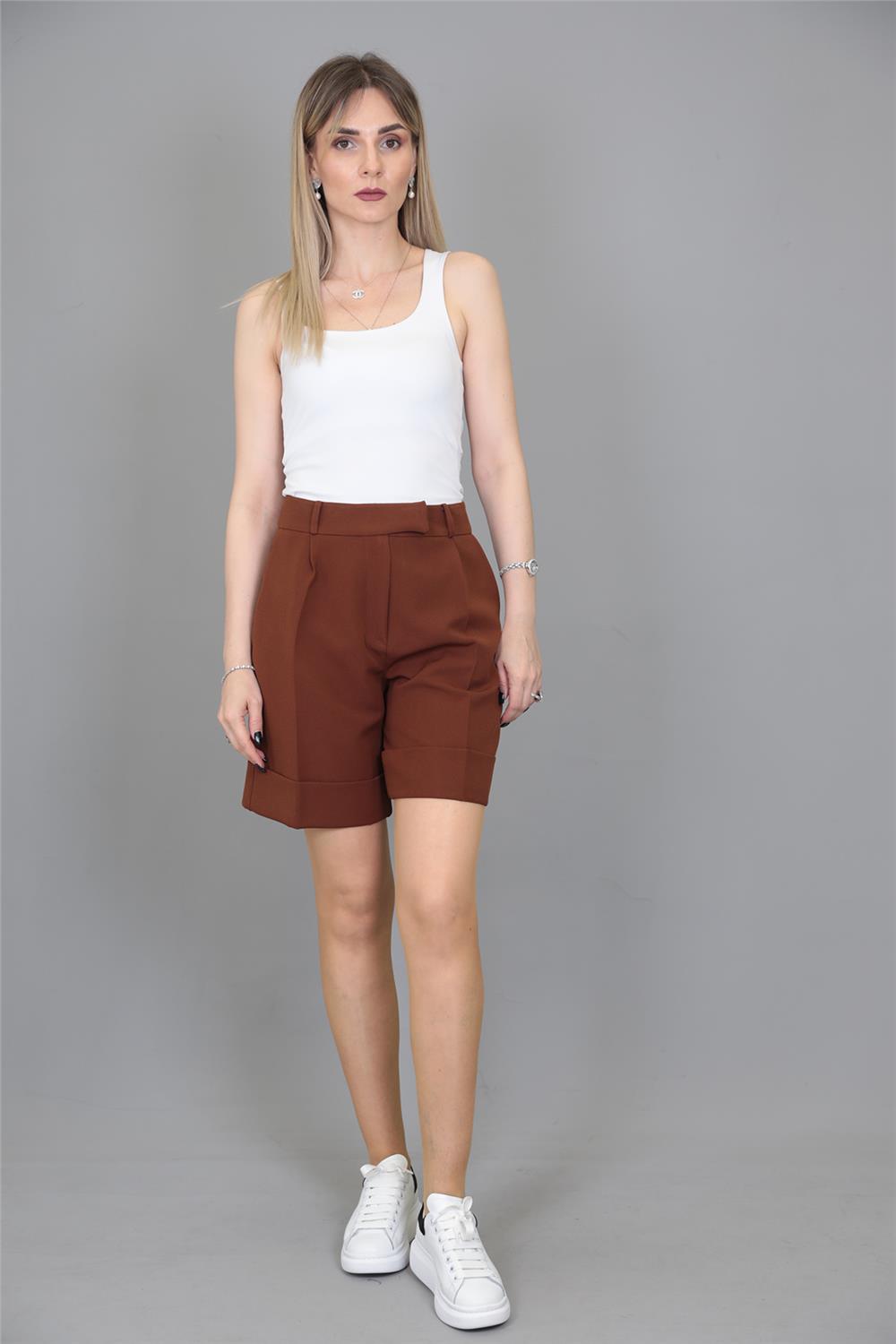 Duble Paça Şort-Kestane - 5023100