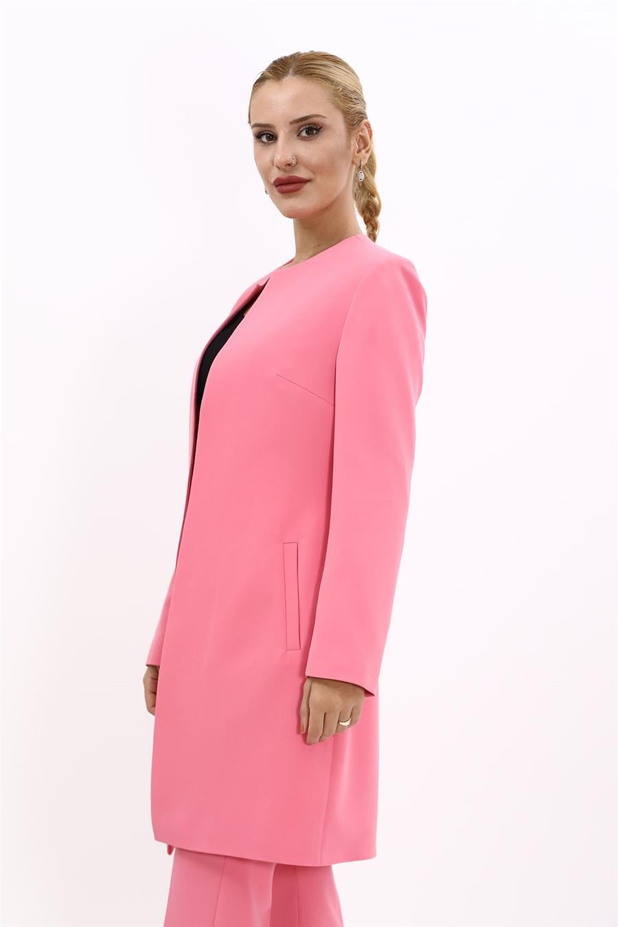 Düz Ceket-Pembe - 1005100