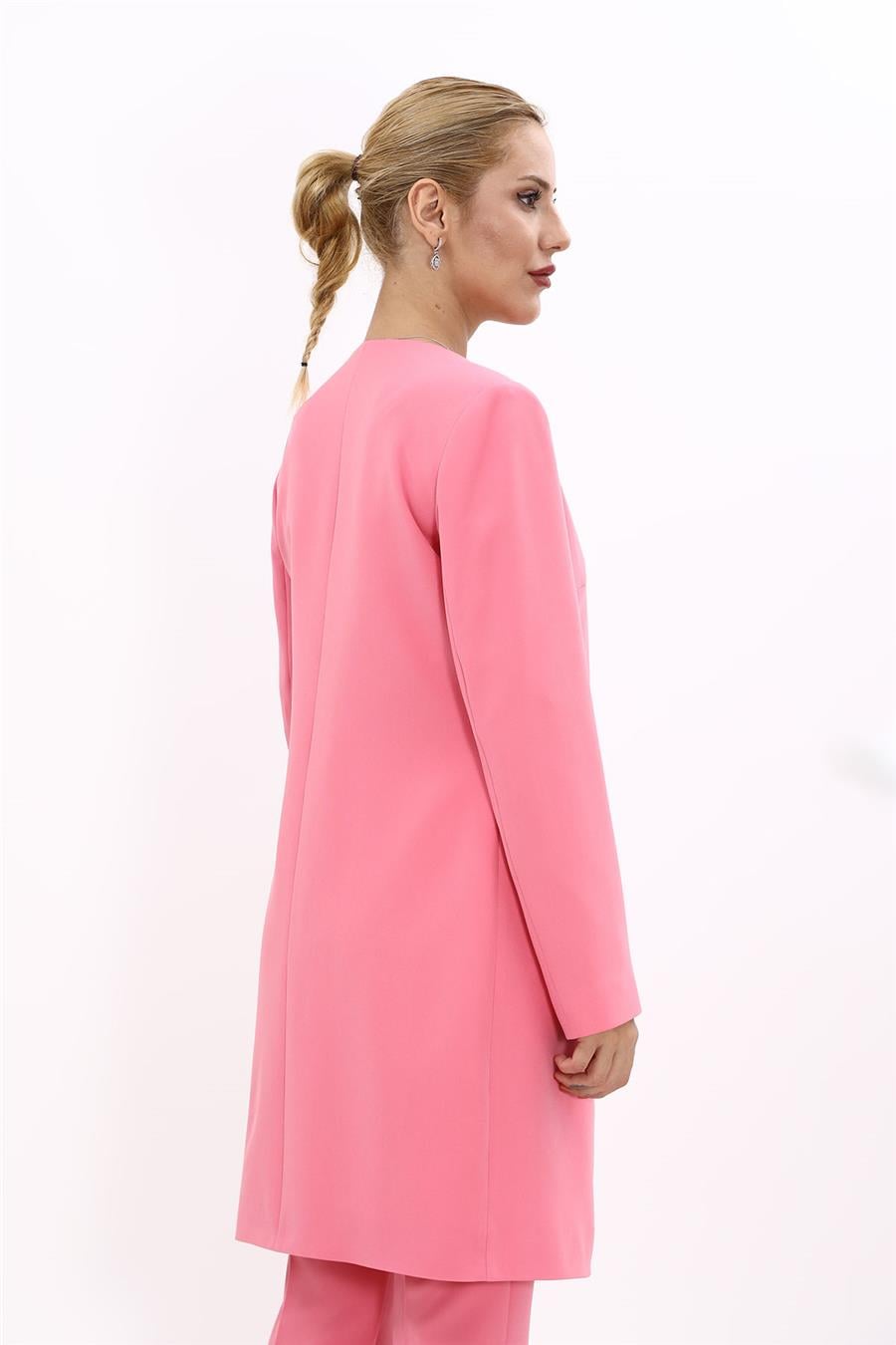 Düz Ceket-Pembe - 1005100