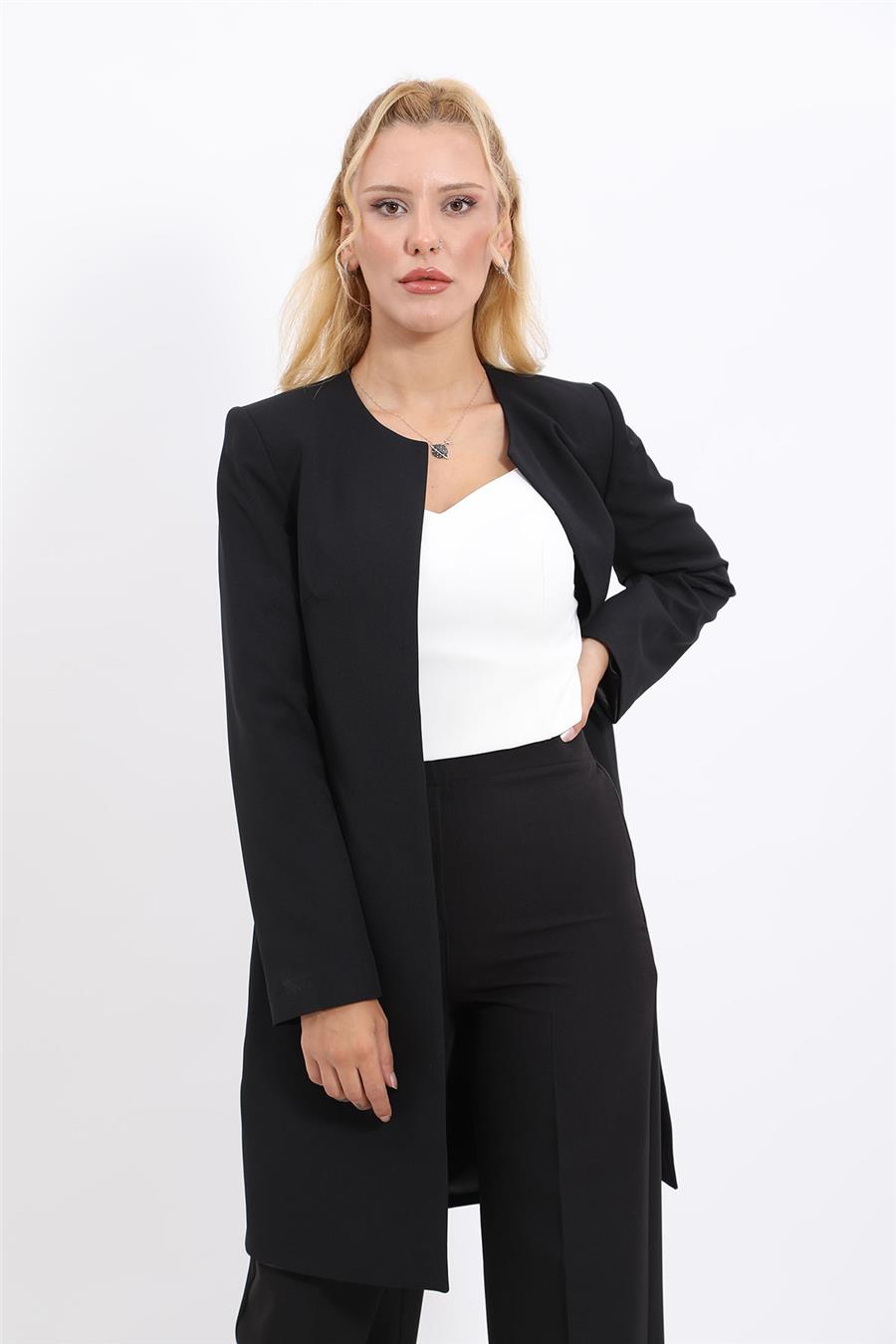 Düz Ceket-Siyah
