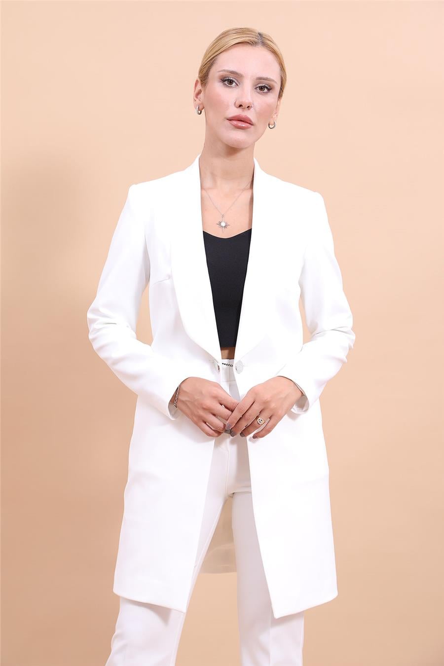 Helen Ceket-Beyaz