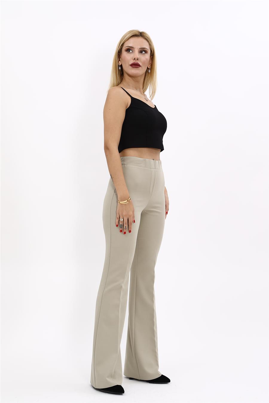 İspanyol Paça Pantolon-Bambu