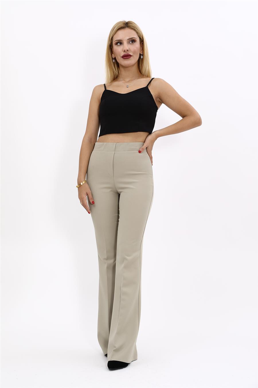 İspanyol Paça Pantolon-Bambu