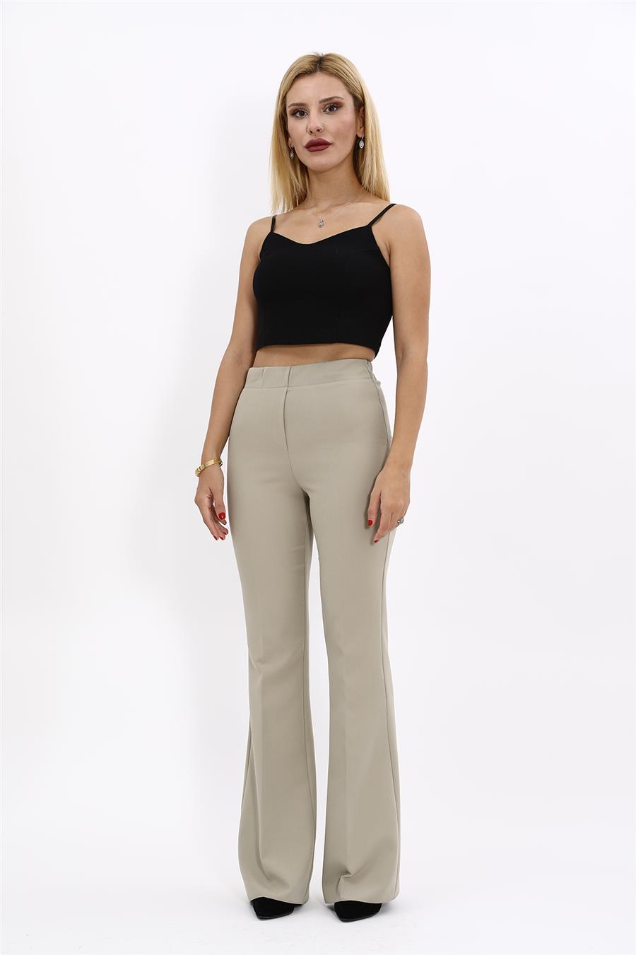 İspanyol Paça Pantolon-Bambu