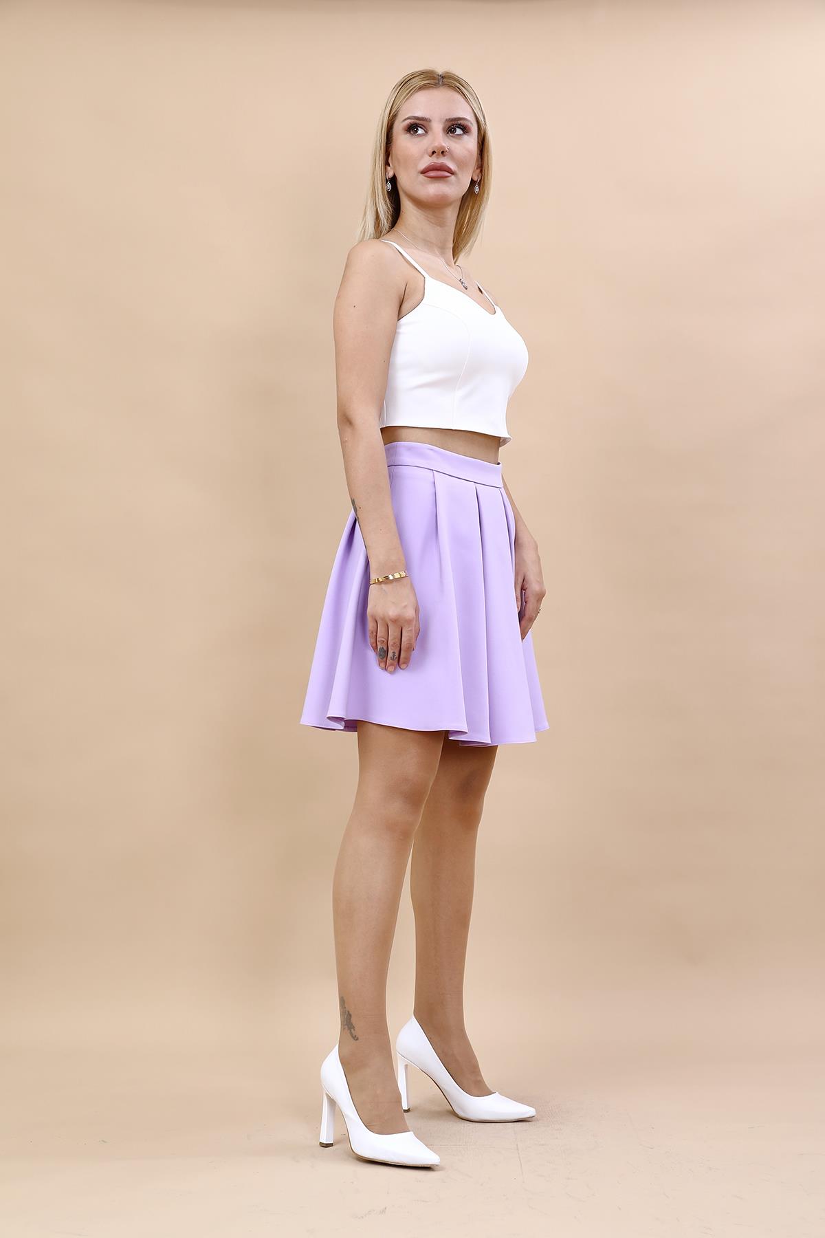 Kısa Kloş Etek-Menekşe - 5517100