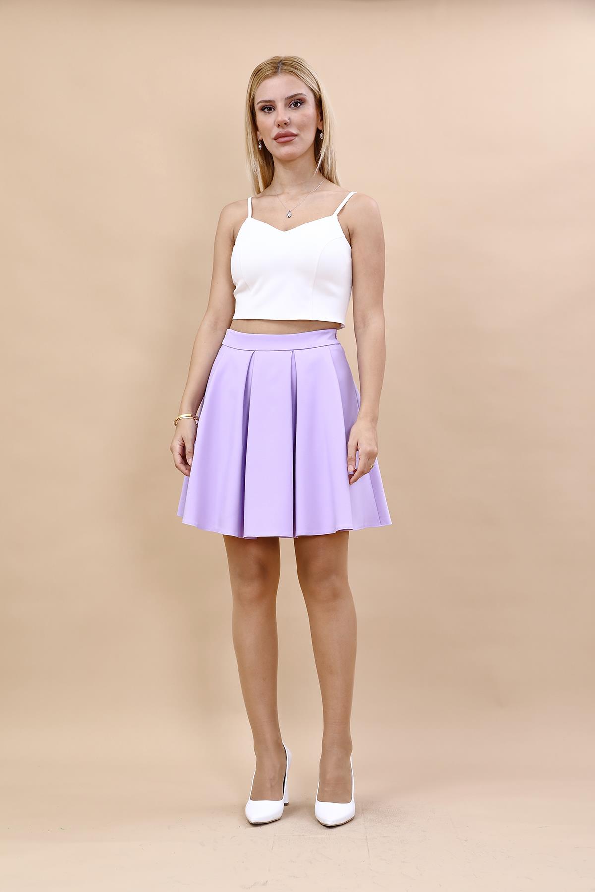 Kısa Kloş Etek-Menekşe - 5517100