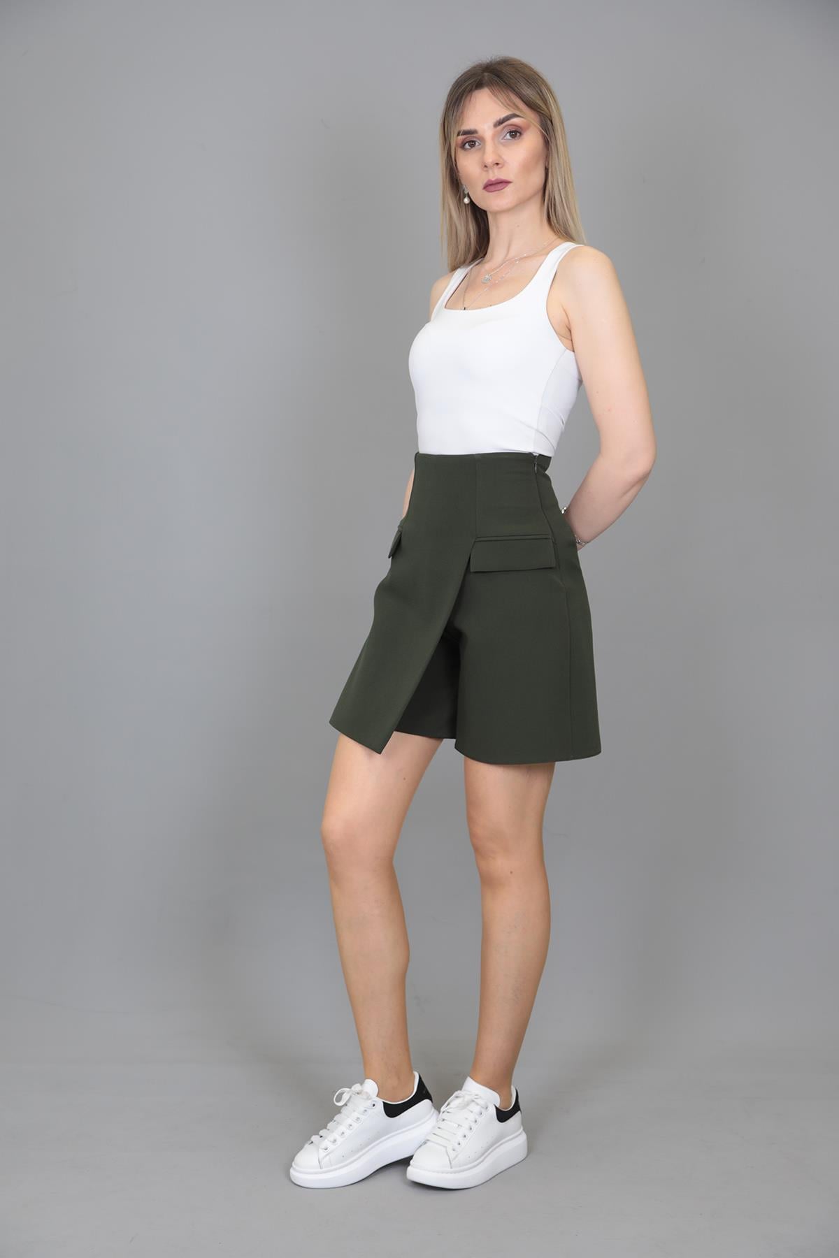 Etekli Şort-Haki - 5026100