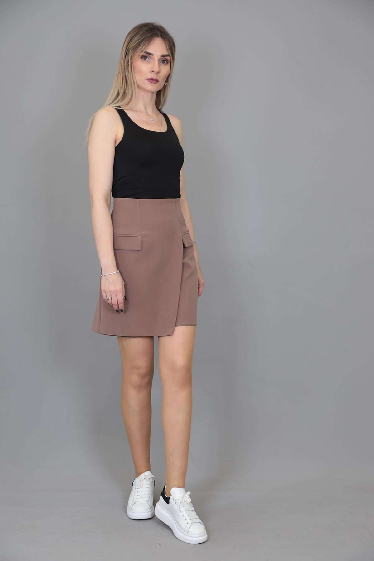 Etekli Şort-Kahve - 5026100