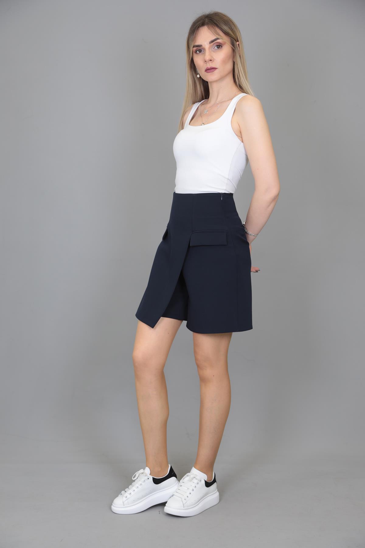 Etekli Şort-Siyah - 5026100