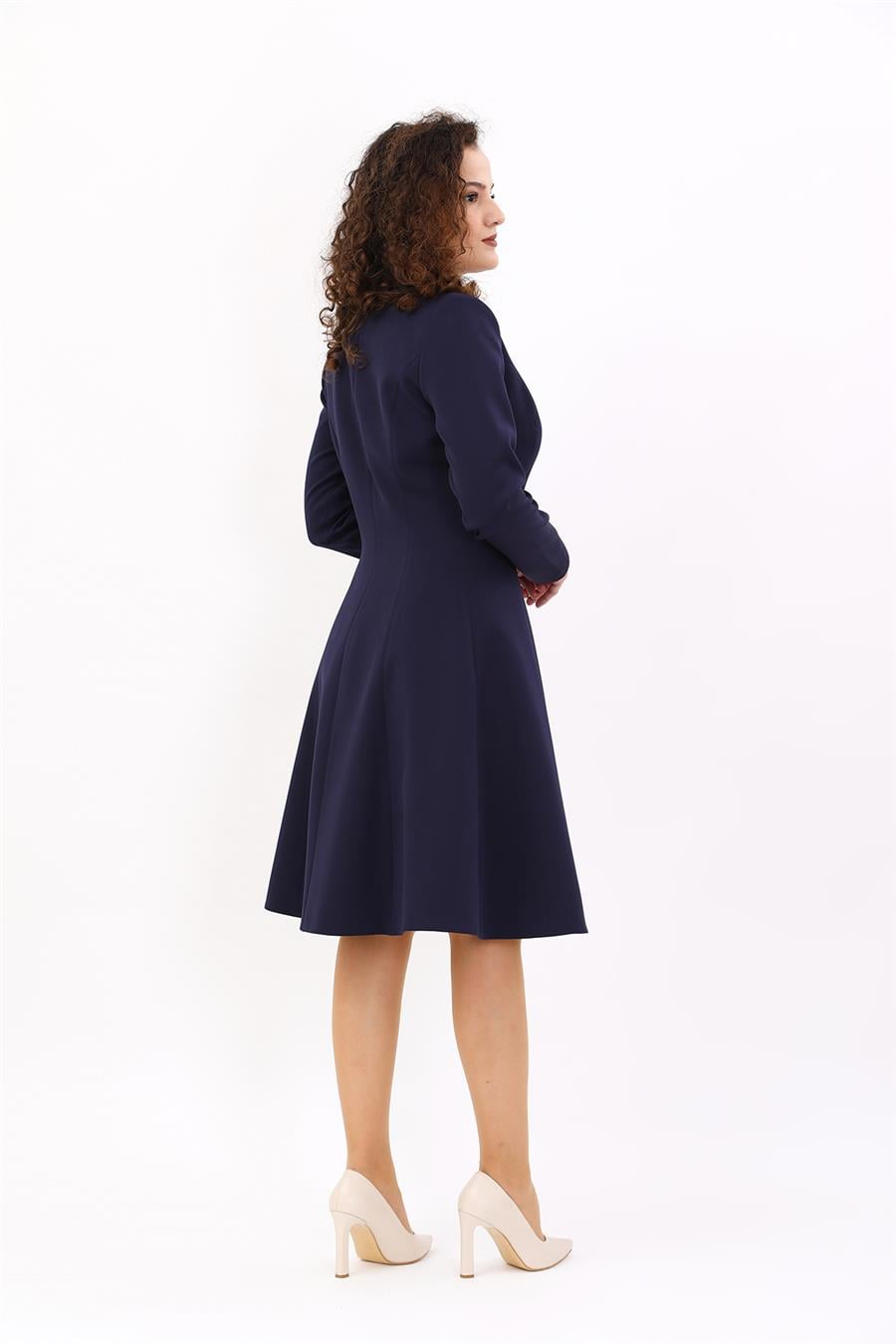 Prenses Elbise-Lacivert - 9031100