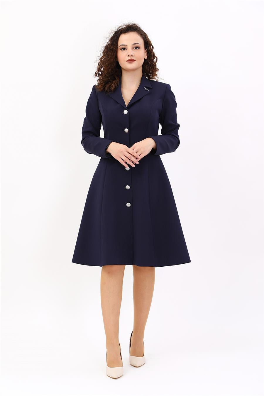 Prenses Elbise-Lacivert - 9031100