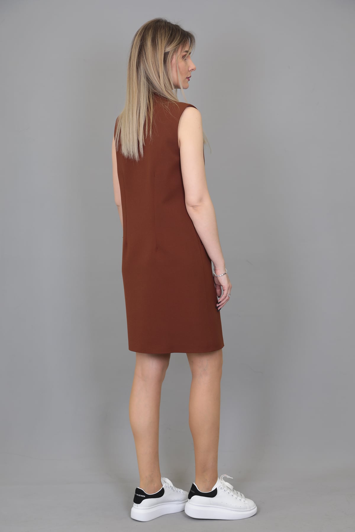 Yelek Elbise-Kestane - 1517100