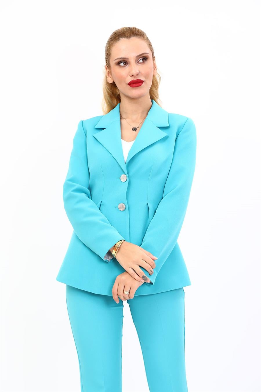 Yonca Ceket-Turkuaz