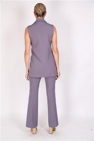  Midi Boy Klasik Yelek & İspanyol Paça Pantolon-Antrasit