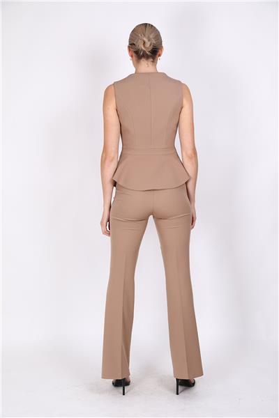 Aller Yelek & İspanyol  Paça Pantolon Takım-Taş