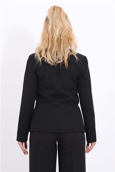 Amerikan Yaka Klasik Ceket-Siyah