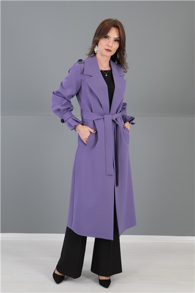 Apoletli Trenç-Lila