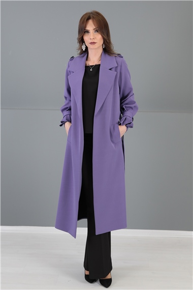 Apoletli Trenç-Lila