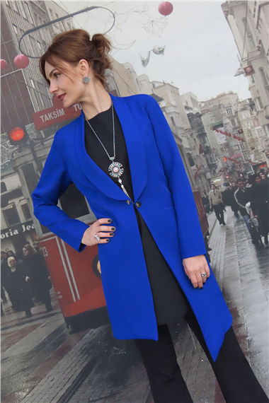 Asimetrik Ceket-Saks