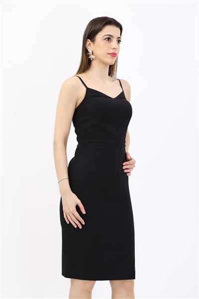 Askılı Elbise-Siyah