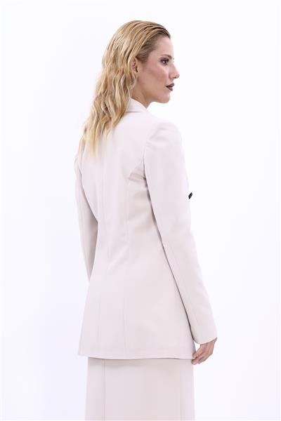 Blazer Ceket-Bej