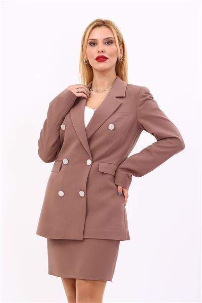 Blazer Ceket-Kahve