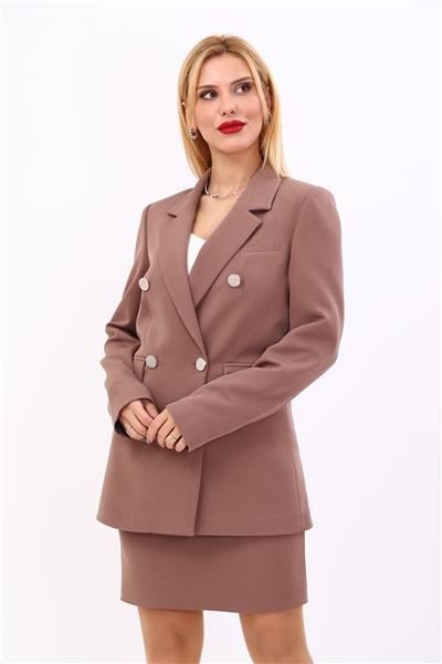 Blazer Ceket-Kahve