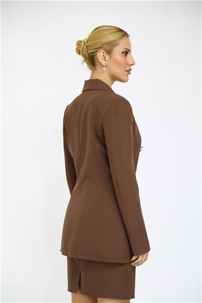 Blazer Ceket-Kestane