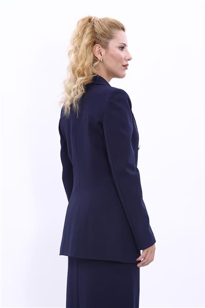 Blazer Ceket-Lacivert