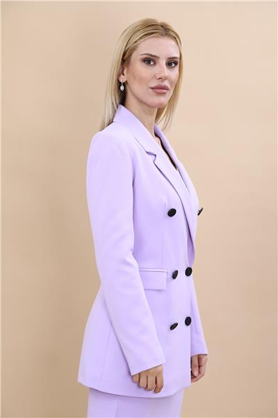 Blazer Ceket-Menekşe