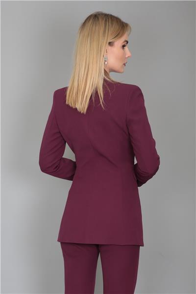 Blazer Ceket-Mürdüm