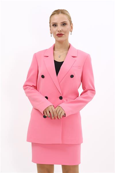 Blazer Ceket-Pembe