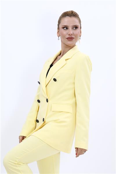 Blazer Ceket-Sarı