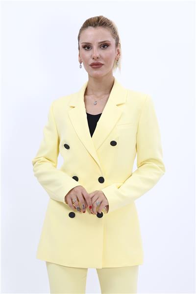 Blazer Ceket-Sarı
