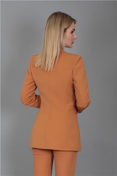 Blazer Ceket-Taba