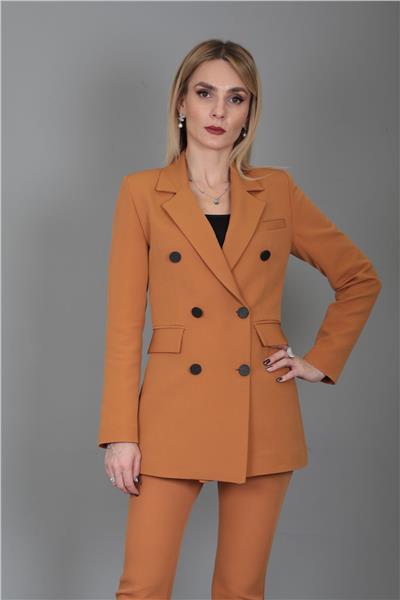 Blazer Ceket-Taba