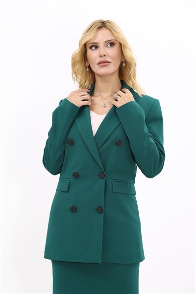 Blazer Ceket-Zümrüt