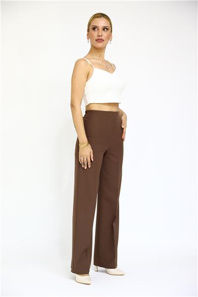 Bol Paça Pantolon-Kestane