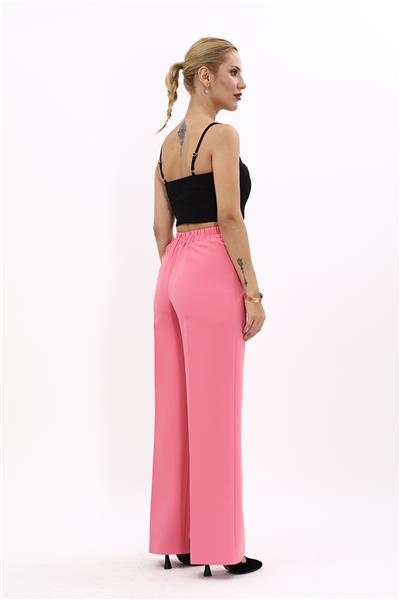 Bol Paça Pantolon-Pembe