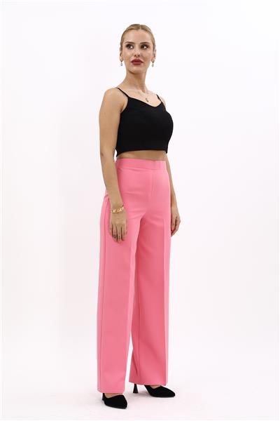Bol Paça Pantolon-Pembe