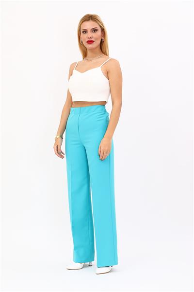 Bol Paça Pantolon-Turkuaz