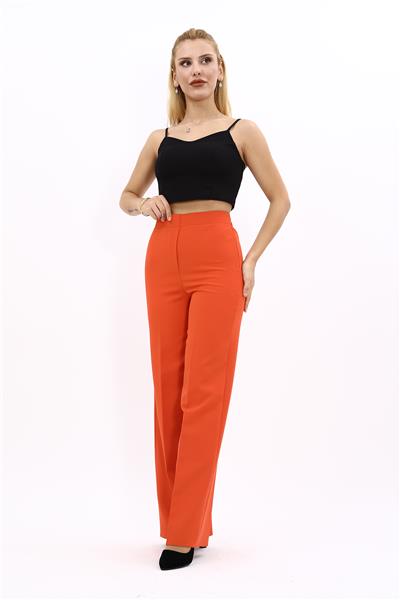 Bol Paça Pantolon-Turuncu