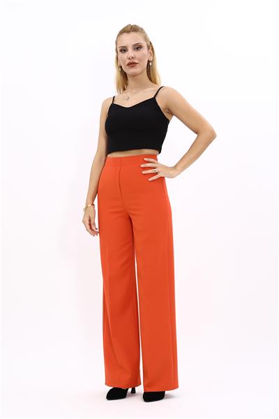 Bol Paça Pantolon-Turuncu
